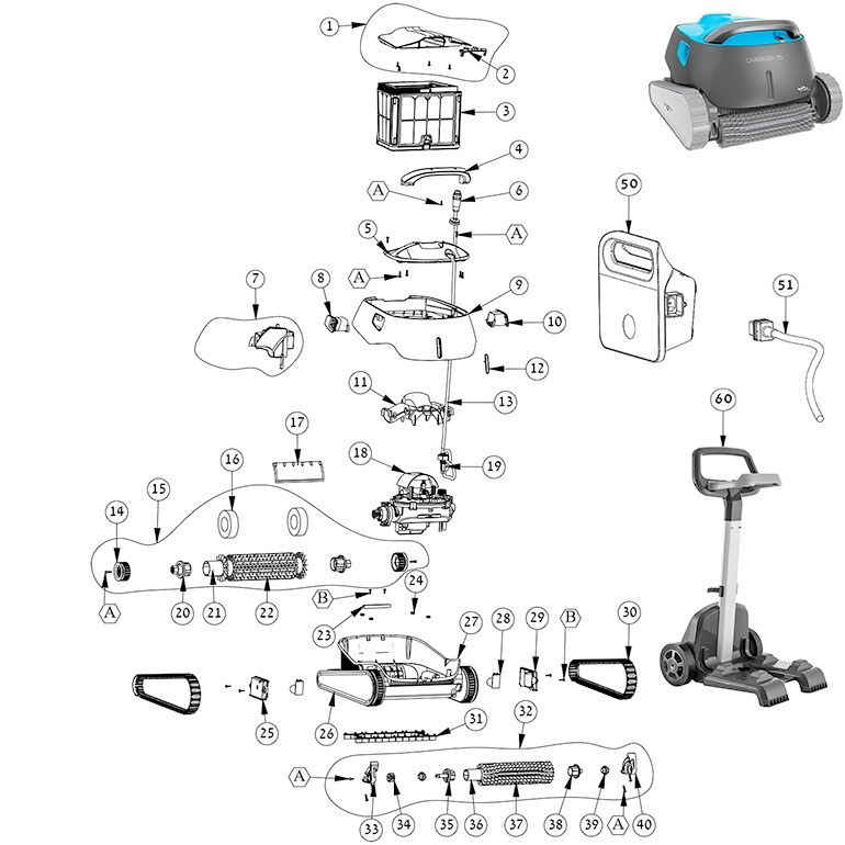 Spare parts Carrera Dolphin 35