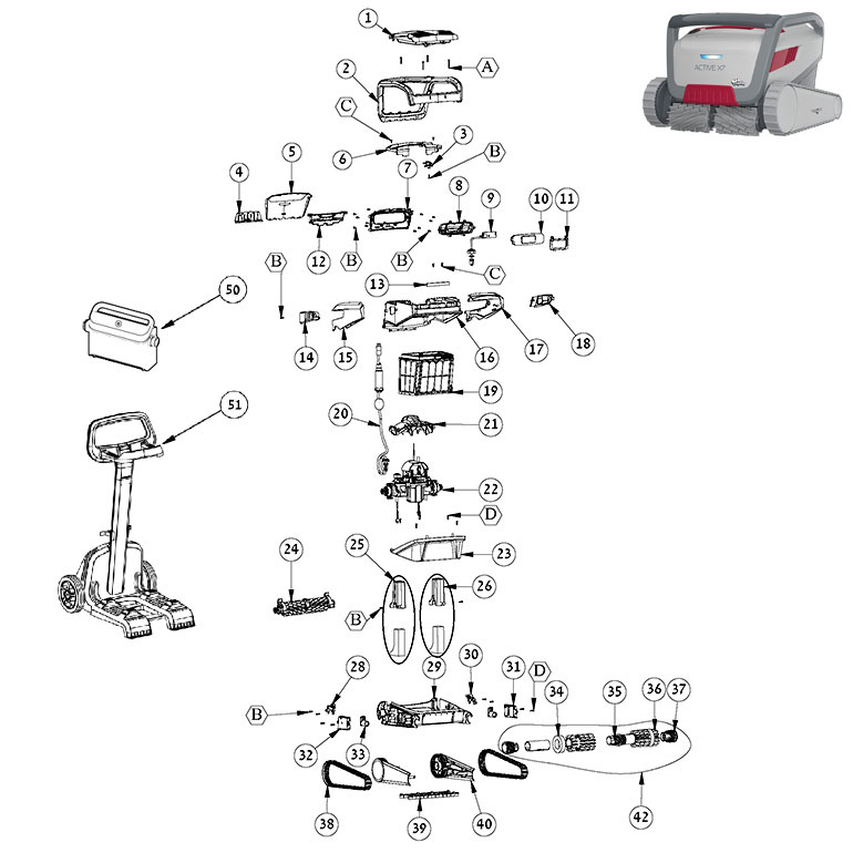 Active X7 Spare Parts