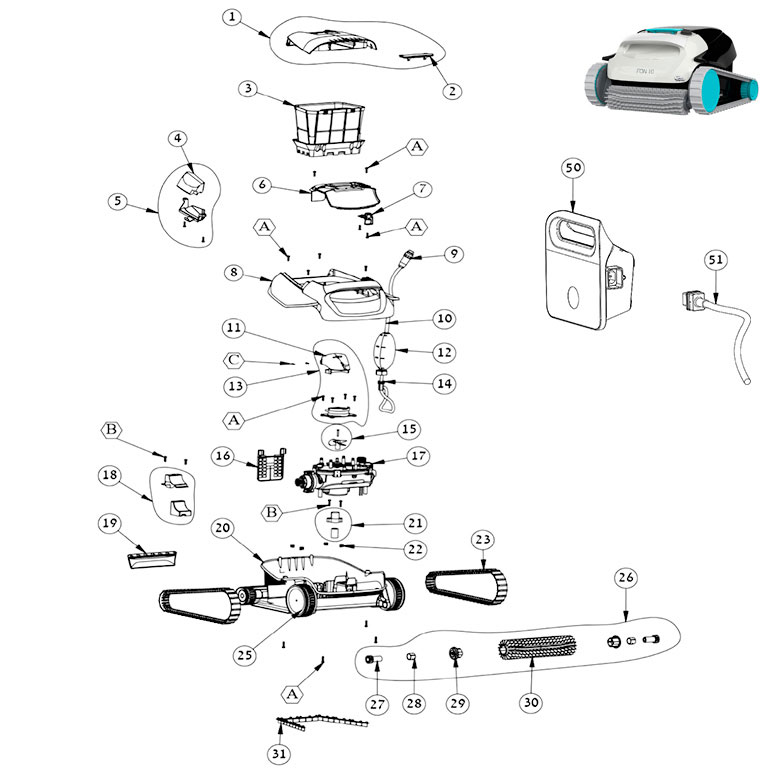 Dolphin Fon10 spare parts