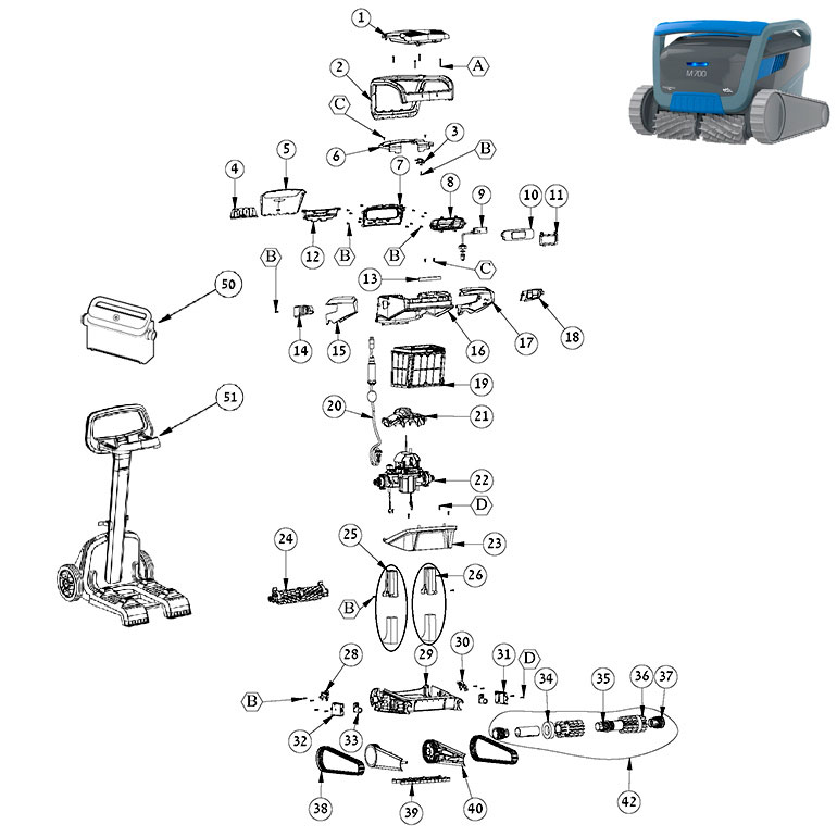 dolphin m700 parts