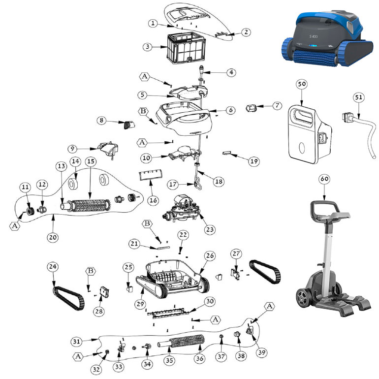 Dolphin S400 Spare Parts