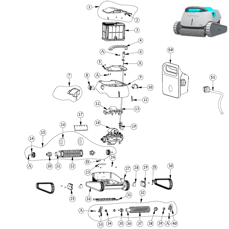 Dolphin Seamaster Plus Spare Parts