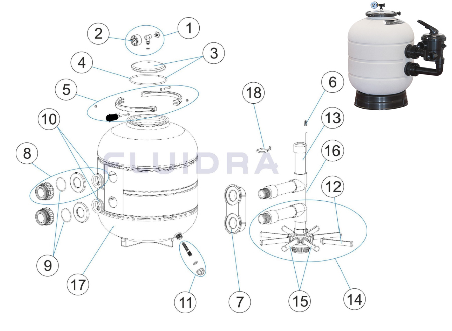 recambios filtros millenium