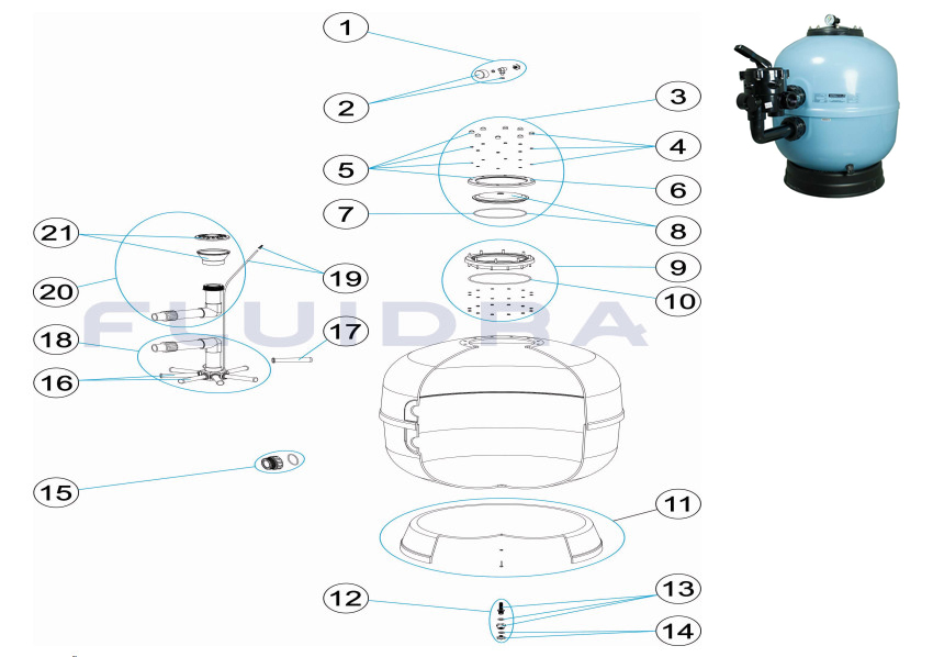 Aster 99 filter spare parts