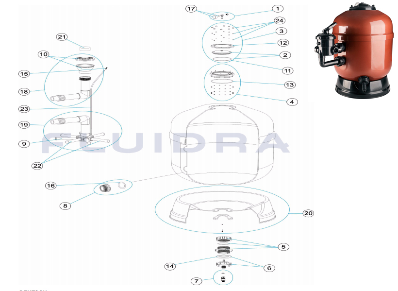 AstralPool filter spare parts