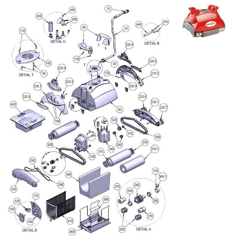 AstralPool Galeon FL spare parts