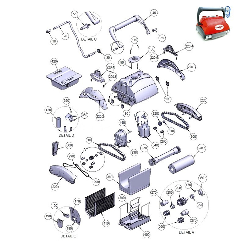 AstralPool Galeon RC spare parts