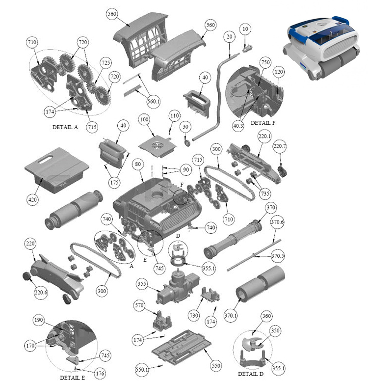 AstralPool H3 Duo spare parts