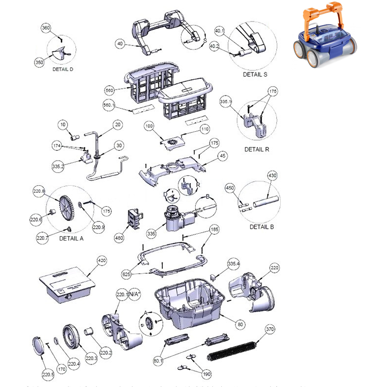 AstralPool Max 3 spare parts