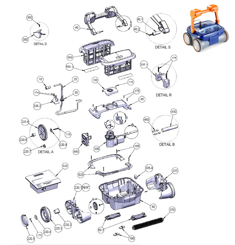 AstralPool Max 5 Pro spare parts