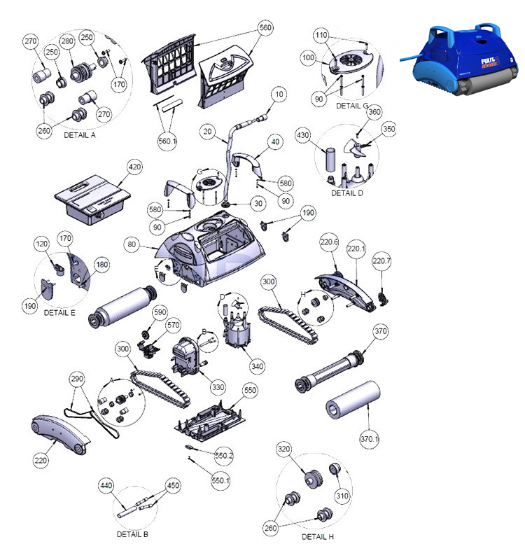 AstralPool Pulit Advance 3 Spare Parts