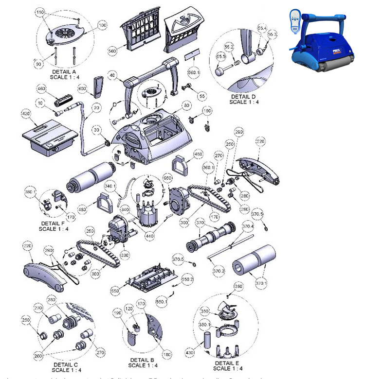 AstralPool Pulit Advance 7 Duo spare parts