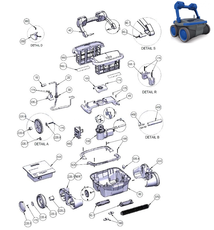 AstralPool R 3 spare parts