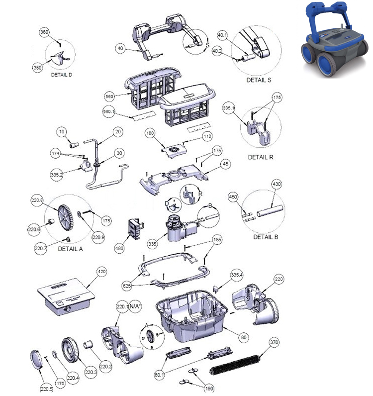 AstralPool R5 spare parts