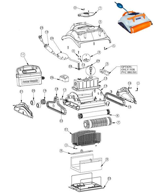 AstralPool Dolphin Easykleen Spare Parts