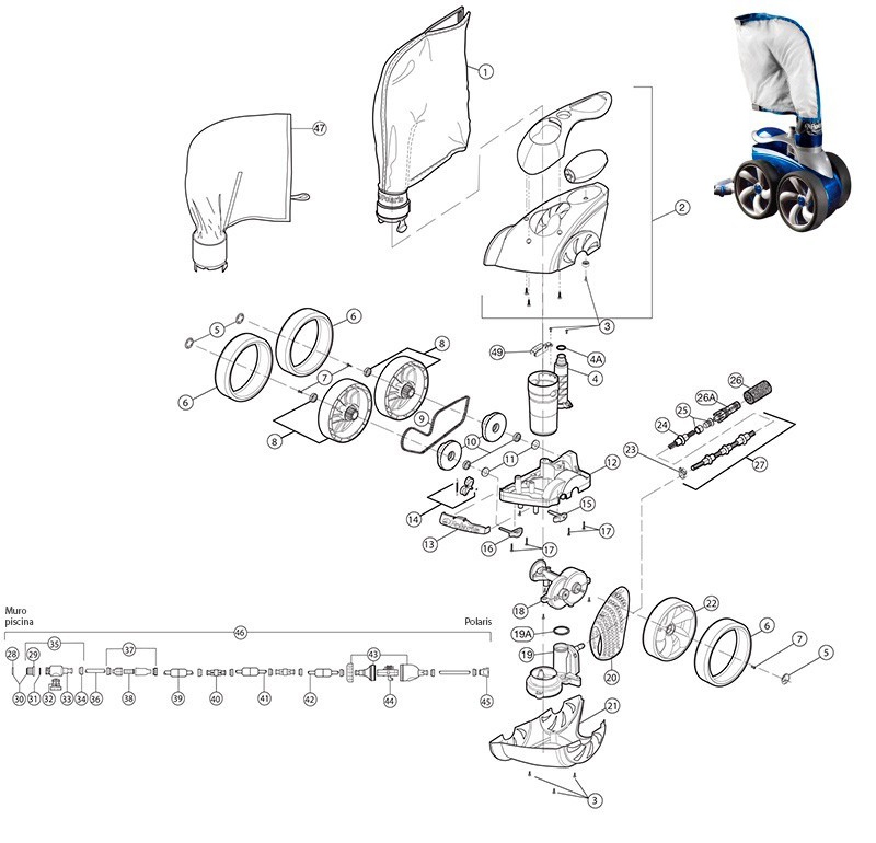 Recambios Polaris 3900 Sport