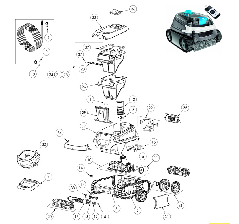 spare parts zodiac CNX 3060 iQ