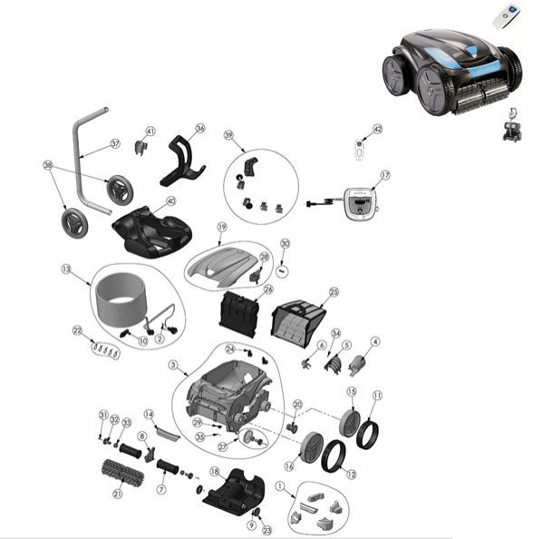 Zodiac OV 3505 spare parts