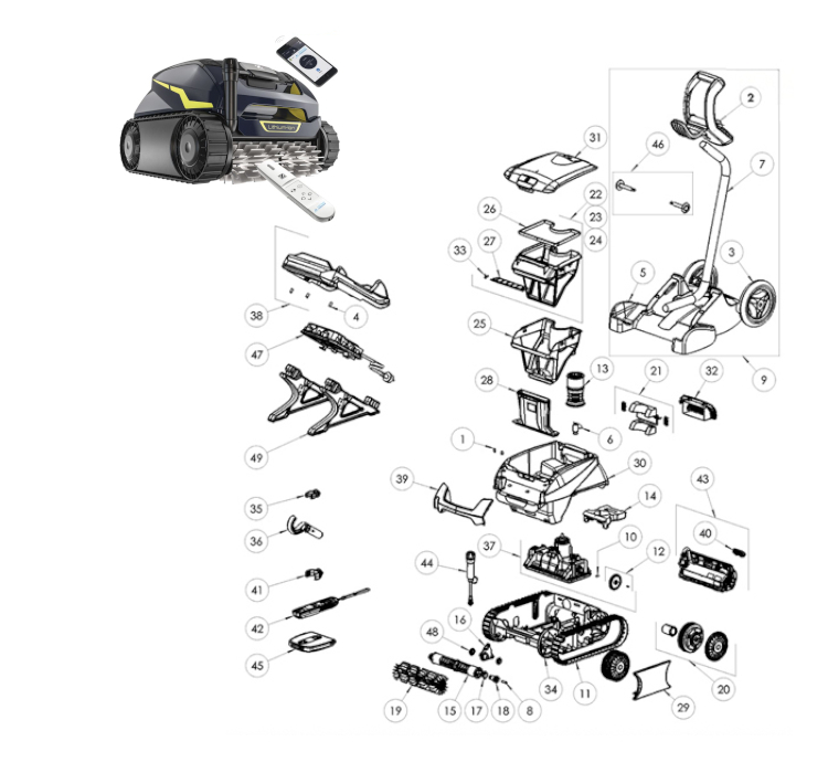 Recambios Freerider RF 5600 iQ Zodiac