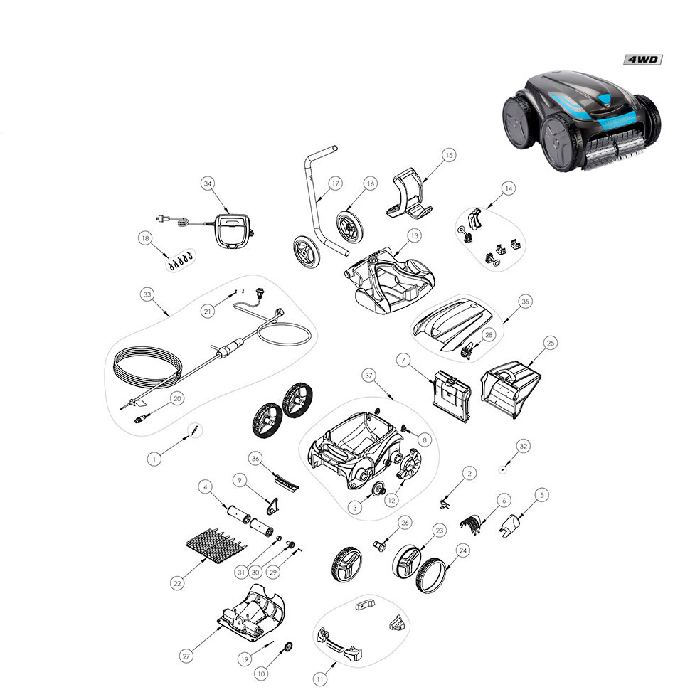 Recambios Zodiac OV 5200