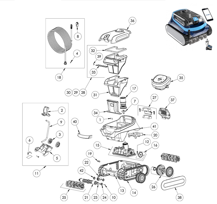 Recambios Zodiac XA 4010 iQ