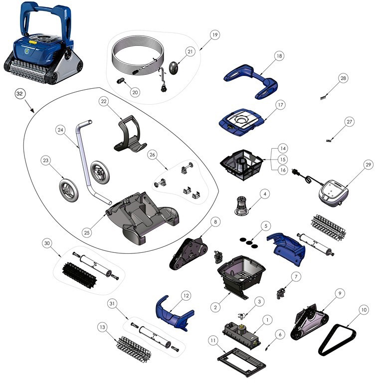 Recambios Zodiac CyclonX RC 4400