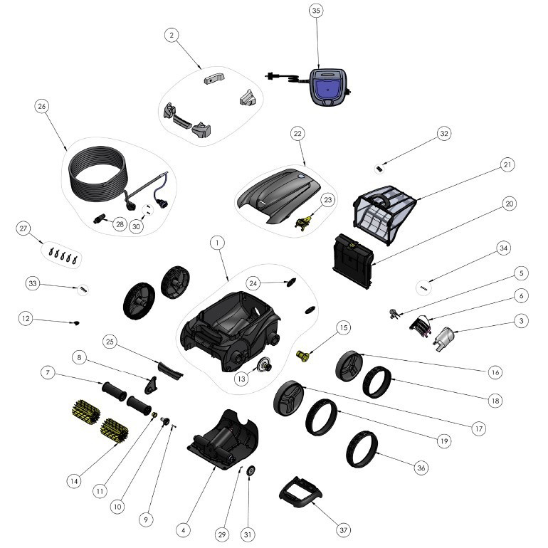 Spare parts Zodiac OV 3300