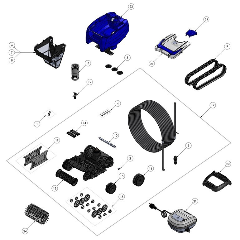 Zodiac RT 3200 spare parts