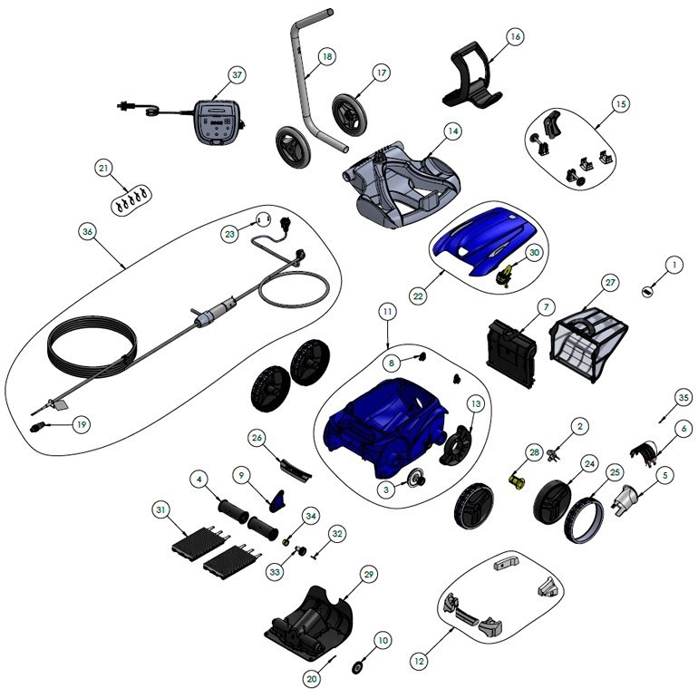 Spare parts Zodiac RV 5480 iQ