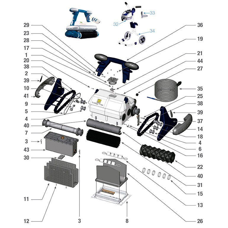 Zodiac Sweepy Free spare parts