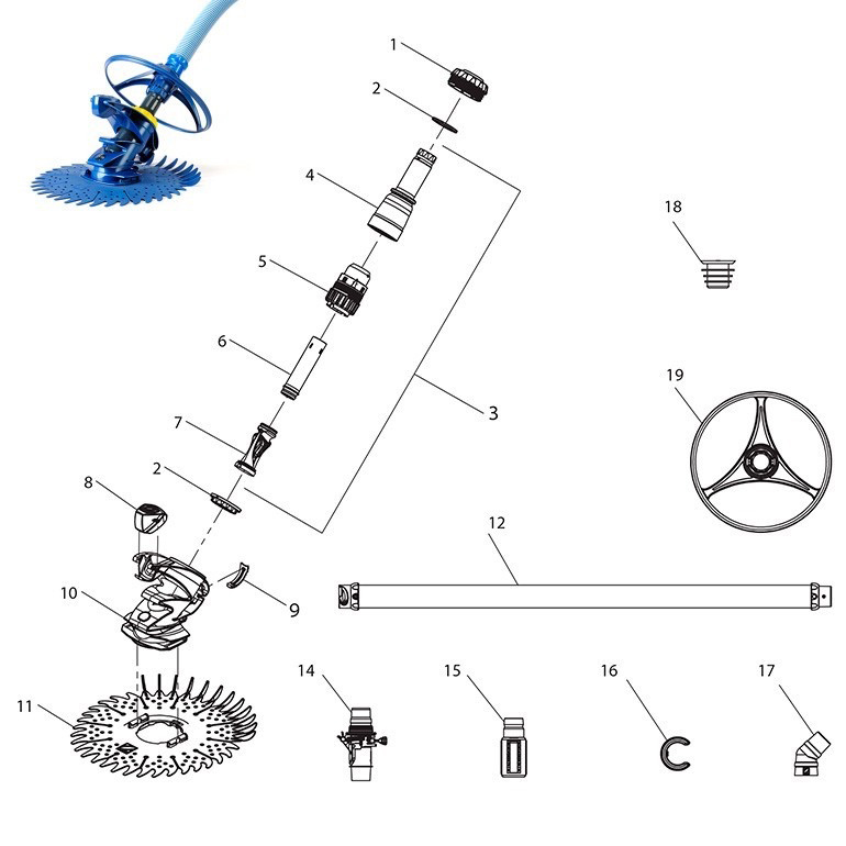 zodiac t3 spare parts