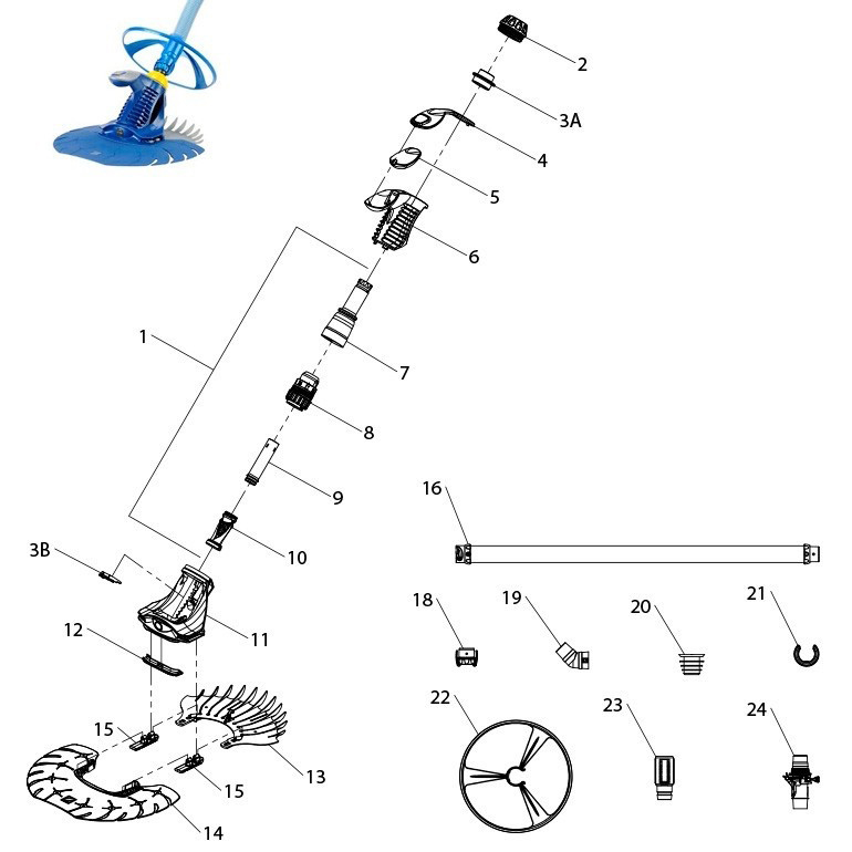 Recambios Zodiac T5 Duo