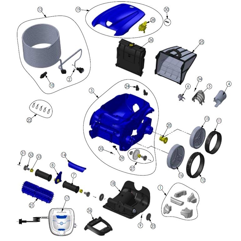 Recambios Zodiac Vortex 2 - RV 4200