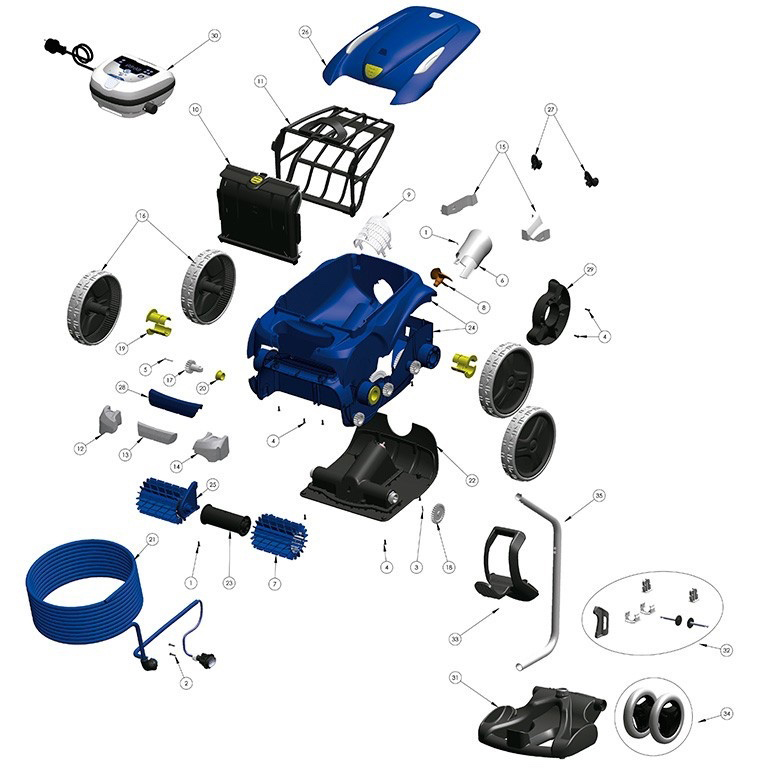 Spare parts Zodiac Vortex 3 4WD