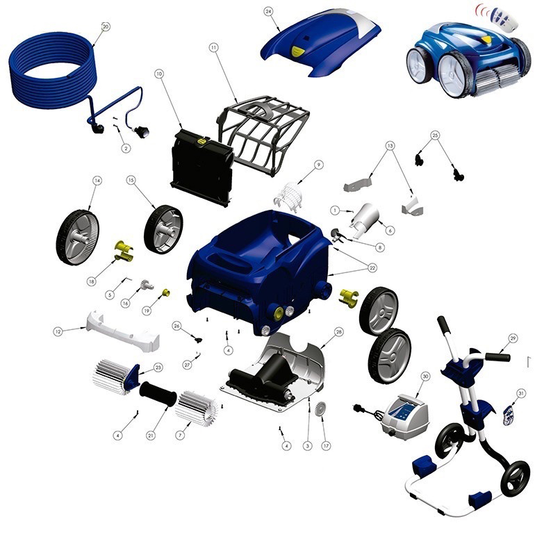 Zodiac Vortex 4 spare parts