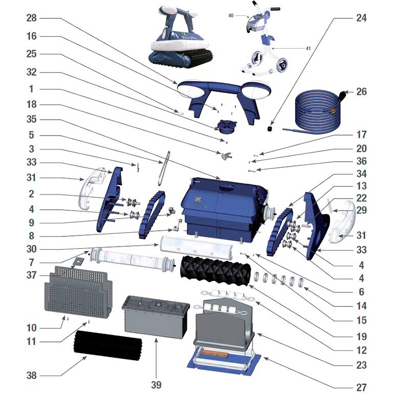 Zodiac Voyager 2X spare parts