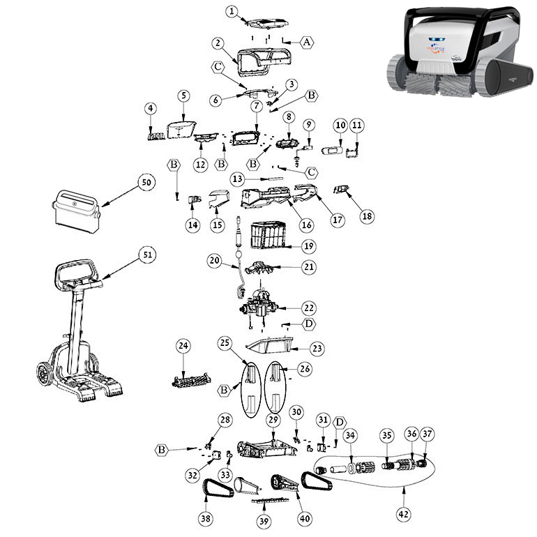 Dolphin Poolstyle 60i Spare Parts