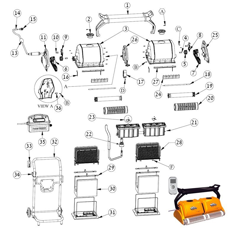 Dolphin 2x2 Pro Gyro spare parts