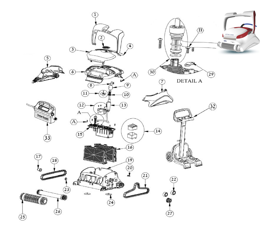 dolphin active classic spare parts