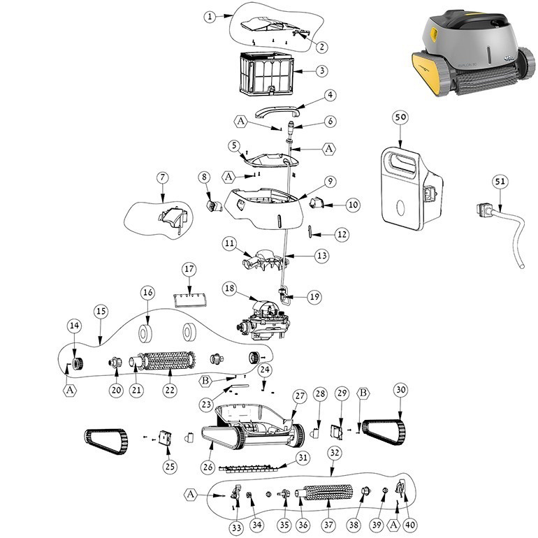 dolphin avalon 30 spare parts