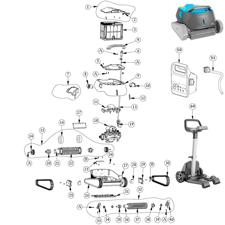 Dolphin Carrera 40i Spare Parts 