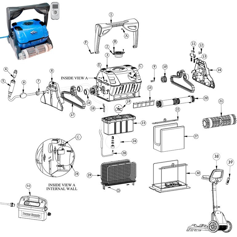 Dolphin Evolution X5 Spare Parts