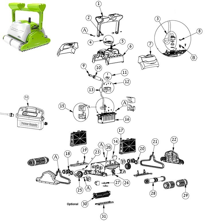 dolphin logic eco 50 spare parts