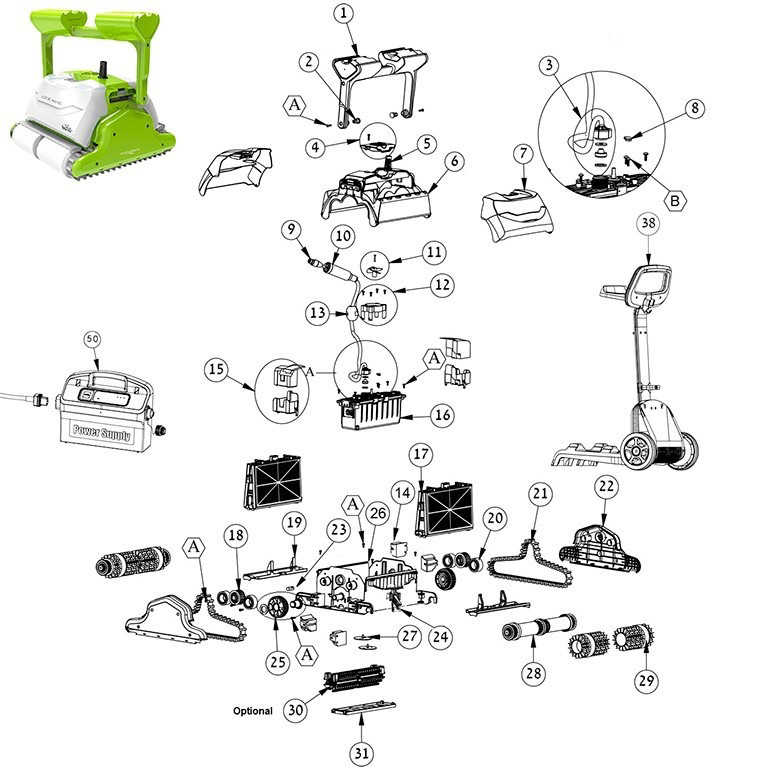 dolphin eco 60 spare parts