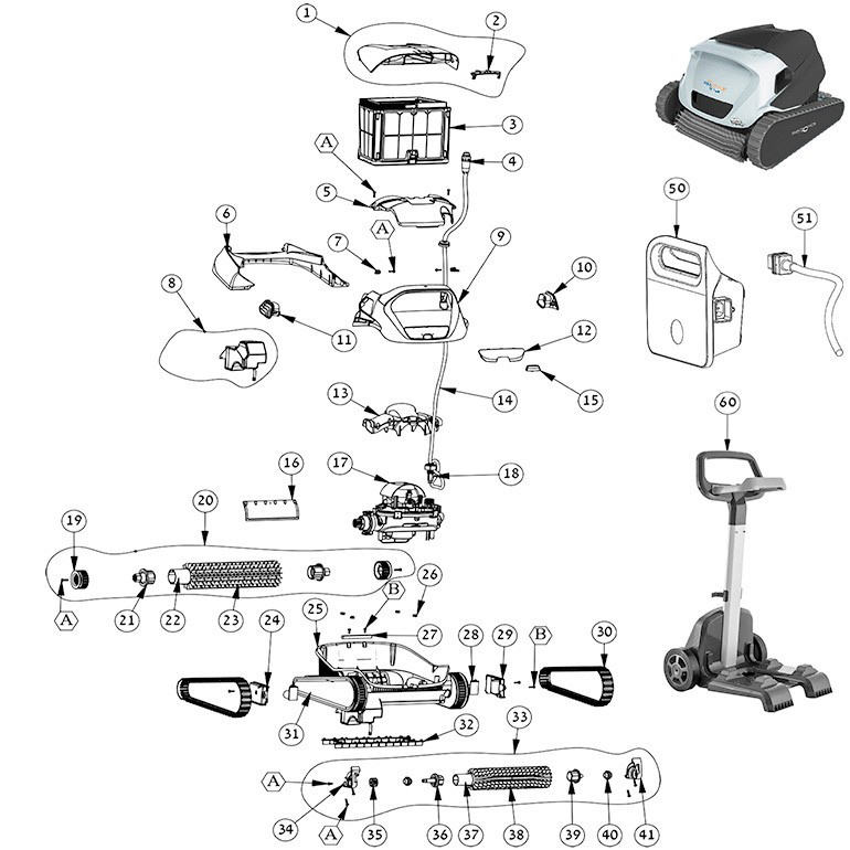 Dolphin Poolstyle 35 Spare Parts