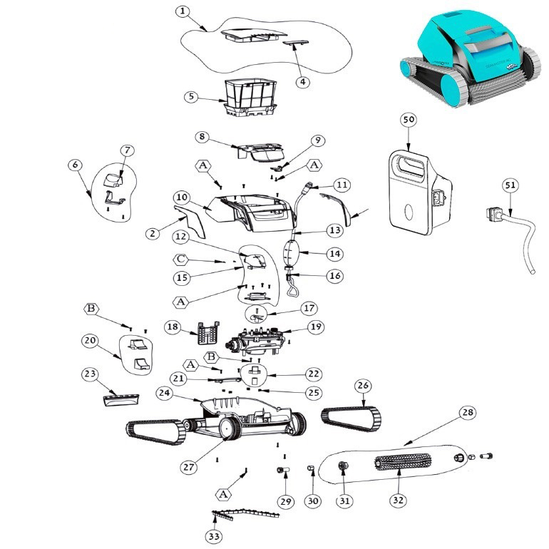 Dolphin Seamaster AG spare parts