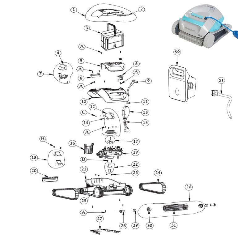 Dolphin Seamaster CL spare parts