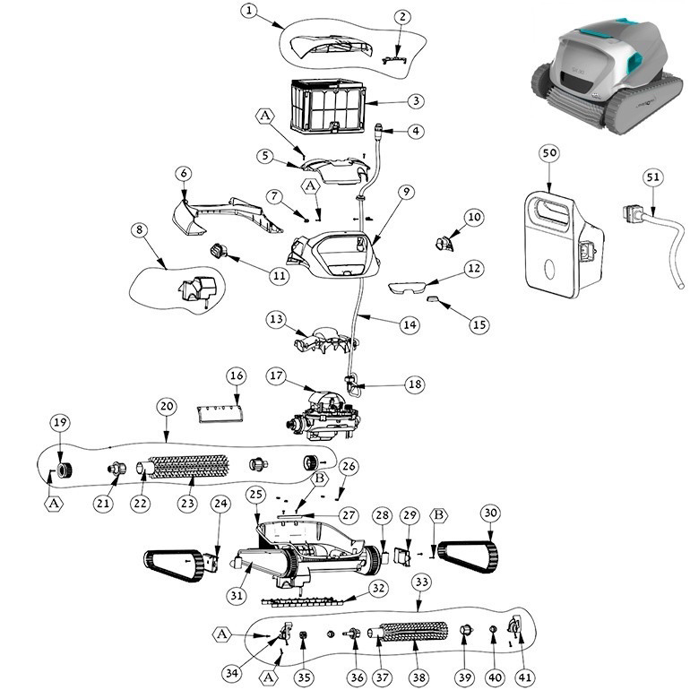 sx 30 pool cleaner parts