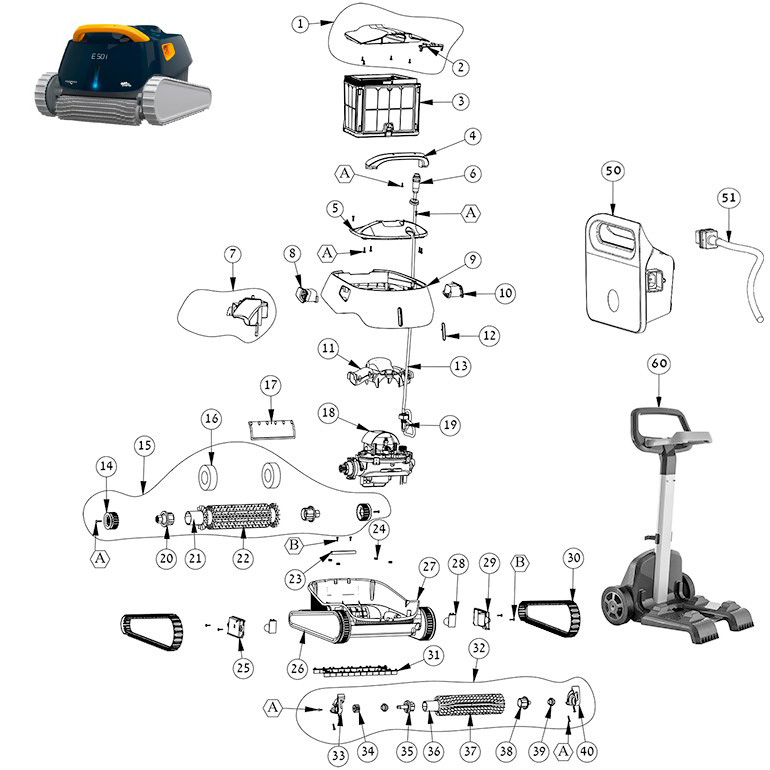 Dolphin E50i Spare Parts