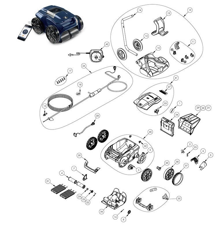 Recambios Zodiac RA 6500